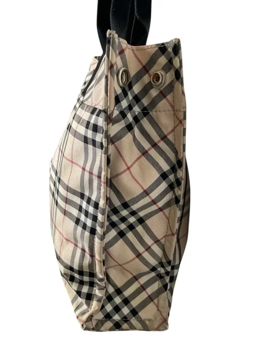 BURBERRY Nova Check Blue Label Nylon Hand Bag - Picture 6 of 16